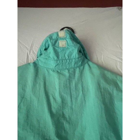 Vtg Tarponwear By Simms Short Sleeve Vented Nylon Fishing Shirt Teal Mens Med - Picture 8 of 8